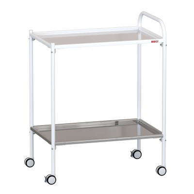 Столик процедурный с двумя полками МЕГИ МСК-501-02