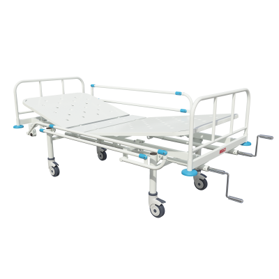 Кровать медицинская функциональная 2-секционная МЕГИ МСК-1102 с винтовой механической регулировкой