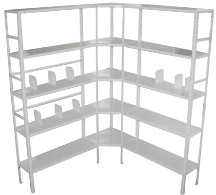 Стеллаж архивный металлический 5-ти полочный МСК-824.500.5