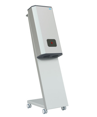 Рециркулятор бактерицидный с корпусом из нержавеющей стали МСК-5913.5 на передвижной платформе, в комплекте лампы: 3 шт. по 15 Вт, 10800 часов