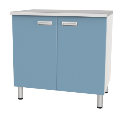 Стол лабораторный однотумбовый с дверьми и полкой МЕГИ ForLab СЛ-03-201 (СЛ-03-МСК)