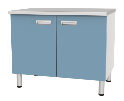 Стол лабораторный однотумбовый с полкой МЕГИ ForLab СЛ-03-101 (СЛ-03-МСК)