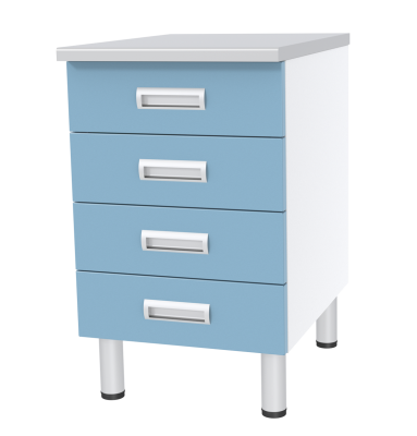 Стол лабораторный с 4 ящиками МЕГИ ForLab СЛ-01-103 (СЛ-01-МСК)