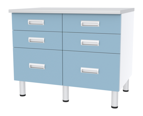 Стол лабораторный двухтумбовый с ящиками МЕГИ ForLab СЛ-03-111 (СЛ-03-МСК)