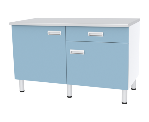 Стол двухтумбовый с дверкой, полкой и ящиком МЕГИ ForLab СЛ-04-110 (СЛ-04-МСК)