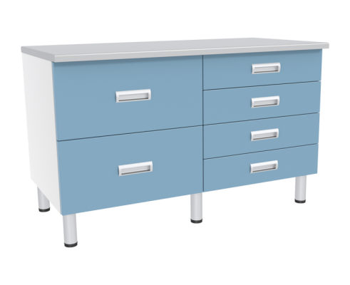 Стол лабораторный двухтумбовый с ящиками МЕГИ ForLab СЛ-04-121 (СЛ-04-МСК)