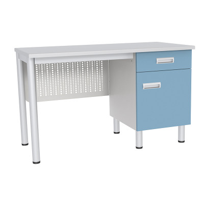 Стол лабораторный с тумбой с дверкой и выдвижным ящиком МЕГИ ForLab СЛ-04-106 (СЛ-04-МСК)