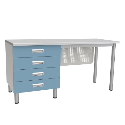Стол лабораторный с четырьмя ящиками МЕГИ ForLab СЛ-05-104 (СЛ-05-МСК)