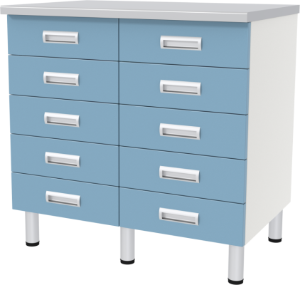 Стол лабораторный двухтумбовый с ящиками МЕГИ ForLab СЛ-03-209 (СЛ-03-МСК)