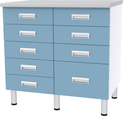 Стол лабораторный двухтумбовый с ящиками МЕГИ ForLab СЛ-03-210 (СЛ-03-МСК)