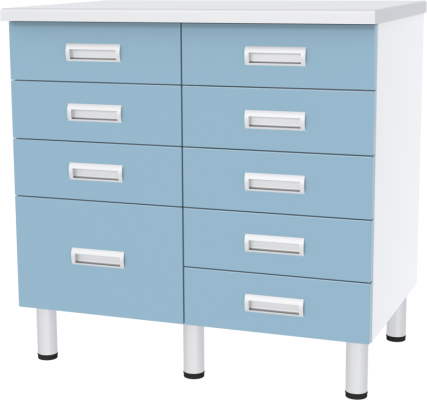 Стол лабораторный двухтумбовый с ящиками МЕГИ ForLab СЛ-03-215 (СЛ-03-МСК)