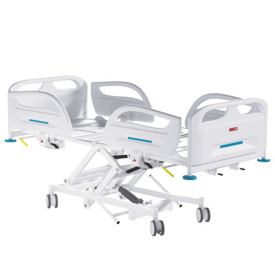 Кровать медицинская функциональная 4-секционная MEGI Strong 3 с гидроприводом, пневмопружинами, пластиковыми боковыми ограждениями и ложем
