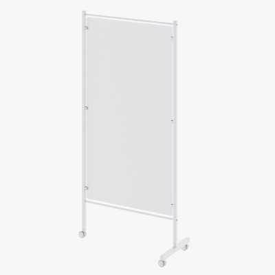 Ширма медицинская МЕГИ 4Hospitals МСК-303П односекционная с экранами из пластика на колесах