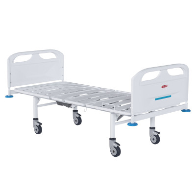 Кровать медицинская функциональная 4-секционная МЕГИ МСК-3103ЭЛ с электроприводами, пластиковыми спинками, ложе - пластиковые ламели, на колесах