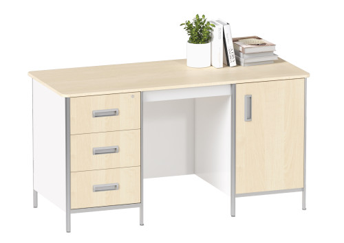 Стол письменный для учителя с 2 встроенными тумбами МДА-301.14.03