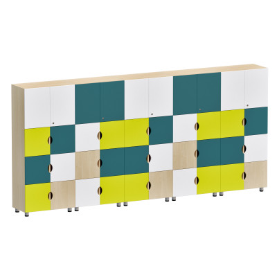 Многосекционная система хранения с индивидуальными ячейками